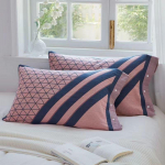 Kvaliteetne puuvillase marli padjap&uuml;&uuml;ri paar 50x80cm Four Seasons universaalne 50*80cm sinine