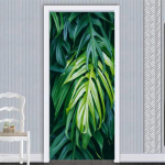 P&otilde;hjamaade stiilis taimne seinakaunistus Seinakleebis DIY lilled Troopilised palmilehed Seinakleebised Moodsa kunsti vin&uuml;&uuml;lkleebised seinamaalingud 77x200cm