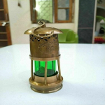 Antiikne messingist v&auml;ike &otilde;lilamp Maritime Ship Lantern 6  k&auml;sit&ouml;&ouml;na valmistatud vintage lamp