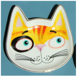 Les Tr&eacute;sors De Lily [A0171] - T&uuml;hi keraamiline kauss  Cats  valge mitmev&auml;rviline - 12x10x2 cm NA mitmev&auml;rviline