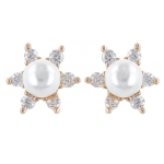 Les Tr&eacute;sors De Lily [R4822] - kullatud k&otilde;rvar&otilde;ngad  Sissi  valgest kullast - 7 mm valge