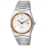 Tissot PRX T-Classic Powermatic 80 h&otilde;bedane numbrilaud T137.407.21.031.00 T1374072103100 100M meeste k&auml;ekell h&otilde;be