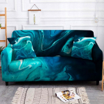 Elastne marmortr&uuml;kiga diivanikate 1/2/3/4 istekohaga veniv tr&uuml;kitud diivani kate elutoa diivani kattekaitsega kodukaunistuseks 1 seat 90-140cm