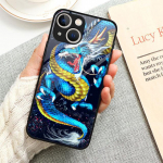 Moodne Hiina Tiger Dragon telefoni&uuml;mbris Iphone Xr Xs X 11 7 6s Plus 8 13 Pro Max 12 Mini 14 Plus Se karastatud klaasist kate iPhone 14 Pro Max
