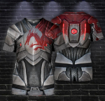Knight Armor 3D prindiga T-s&auml;rk Knights Templar Harajuku l&uuml;hikeste varrukatega vabaaja unisex suves&auml;rk Dropshipping XS