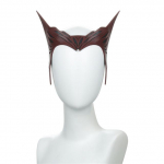 Film Wanda Vision Scarlet Cosplay Witch Peakatted Pehmest PU-nahast Scarlet Topknot Cosplay Rekvisiidid style 1