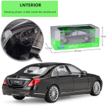 1:24 Scale Benz S-klassi sportauto simulatsioon sulamist auto mudel k&auml;sit&ouml;&ouml; kaunistuste kogu M&auml;nguasja t&ouml;&ouml;riistad kingitus alumiiniumsulamist automudel 1/24-20x7.5x5cm