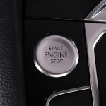 Autoukse avamise nupp dekoratiivne kleebis sobib Volkswagen vw uuele CC-le &uuml;he kl&otilde;psuga start P k&auml;igu sisemuse nupp A1-1 piece set black