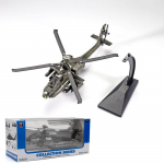 1:32 Scale Apache AH-64A helikopteri mudel, metallist survevalu sulamist m&auml;nguasjad valguse ja heliga propelleri p&ouml;&ouml;rlemise kogumik kingituseks nukule 1/32-28x22x8cm roheline
