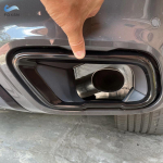 S&uuml;siniktekstuuriga autotarvikud Saba summuti v&auml;ljalasketoru v&auml;ljundkatte trimm BMW X5 G05 X6 G06 X7 G07 M jaoks