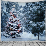 Kodukaunistused tape&ccedil;aria de natal Seinale riputamine J&otilde;ulud lumi J&otilde;ulupuu tr&uuml;kkimine J&otilde;uluvaip Seinakaunistused Taustakangas 100x75cm