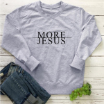 ROHKEM JEESUSE Dressipluus Jeesus Armastus Higised Kristlikul p&otilde;hinev Top Religioossed Parimad S&otilde;brad Kingitus Naine Vabaaja puuvillased Crewneck Pullovers S