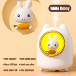Sweet Bunny USB &otilde;huniisutaja juhtmevaba elektriline aroomi eeterlike &otilde;lide hajuti koos Led Light Mini kaasaskantavate parf&uuml;&uuml;mi niisutajatega White Calf