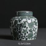 Antiikne sinine ja valge portselanist tee Caddy kodukommid niiskuskindel paak K&ouml;&ouml;k teravilja s&auml;ilituskonteiner Teelaua tarvikud A1