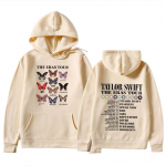 2023 Retro Taylor The Eras Tour Butterfly Print Hoody Hip Hop Streetwear Hoodie Unisex Naiste Trendikad dressipluusid Unisex jaoks XL