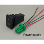 Toiteallikas Radari parkimispeegli helitugevuse kaamera salvesti monitor muusika l&uuml;liti nupu juhe Toyota RAV4 Prado 2010-2018 LC jaoks Power Supply