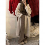 S&uuml;gis- ja talvine naiste kampsun Premium Sense pikk kampsun avara disainiga Niche Lazy Windbreaker kardigan jope topsid One Size