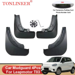 TONLINKER Auto poritiivad Leapmotor T03 jaoks  2022 2023 Poritiivad Pritsmekaitsmed Eesmised Tagumised Tiivad Poriklapid 4 Pcs Black A
