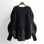 Naiste kampsun Patchwork s&auml;rk V&otilde;lts Kaheosaline silmkoeline top One size must