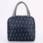 Prinditud 210D pol&uuml;ester termiline l&otilde;unakott Koolit&ouml;&ouml; reisik&auml;ekott Naiste hoiukott Alumiiniumfooliumiga vooder Bento kott