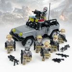 X010 hall Wolf maastikus&otilde;iduki v&auml;ikeste osakeste ehitusplokk must SWAT nuku ehitusplokk m&auml;nguasi