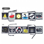 Tummy Time m&auml;nguasjad, suure kontrastsusega must ja valge beebi pehme raamat vasts&uuml;ndinu sensoorsed m&auml;nguasjad imikutele Visuaalse koolituse alusharidus 80x15cm