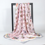 Kvaliteetsed luksuslikud siidist sallid peapael Sallid kaelasall naistele kett siidist sall naiste dekoratiivne sall 90*90cm punane