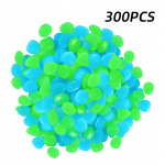 Aoresac 300 t&uuml;kki helendab tumedates kivides siseruumides v&auml;litingimustes kasutamiseks dekoratiivsed helendavad kivid aiandus sinine/roheline