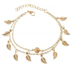 Kahekihiline lehtede v&otilde;lu pahkluu jalakett suvine naiste sandaalide pahkluu k&auml;ev&otilde;ru h&otilde;be