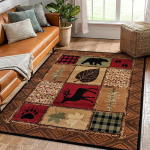Four Seasons Country Carpet Retro Light Luksuslik elutuba Diivan Diivanilaud P&otilde;randamatt Bed and Breakfast Magamistoa voodi k&otilde;rval vaip t&auml;is kate 80*120CM brown