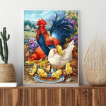 5D DIY Teemantmaalimine Erinevad loomad Teemanttikandid Ristpistes Komplekt t&auml;iskivist mosaiik Kodukaunistus Round 20x30cm