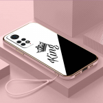Luksuslik kaetud TPU telefoni&uuml;mbris koos kaelapaelaga Xiaomi Poco F1 F3 F4 F5 M3 M4 M5 X3 X4 X5 PRO 11 Lite 11T 12T 13T &uuml;mbristele A17 Couple Queen King Cover Xiaomi Poco F1