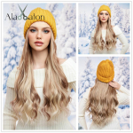 ALAN EATON M&uuml;tsiparukad M&uuml;ts juustega Blond Color Connect s&uuml;nteetilised juuksepikendused naistele Daily Party High Temperature Fiber