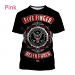 Uus pop-metalb&auml;nd Five Fingers Death Punch 3D prindiga T-s&auml;rk Moodne meeste r&otilde;ivad Hip Hop Harajuku Unisex Oversized T-s&auml;rk Topid M