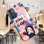 V&auml;rvitud mustriga telefoni&uuml;mbris P&otilde;rutuskindel pehmest silikoonist TPU kaitsev telefoni&uuml;mbris Samsungi kaanele Samsung A01