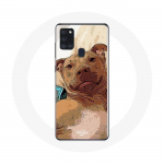 Samsung Galaxy A21S &uuml;mbris Ameerika pitbullterjer, pruun