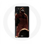 M&auml;ng Samsung Galaxy A41 Case Squid Red Soldier kolmnurkmaskiga