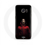&Uuml;mbris Samsung Galaxy S6 Edge La casa de papel Mask must taust