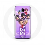 &Uuml;mbris Samsung Galaxy S4 BTS TinyTAN animatsiooniplakatile RM Jin Suga J-Hope Jimin Jungkook ja V