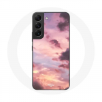 &Uuml;mbris Samsung Galaxy S21 FE p&auml;ikeseloojangu taustal