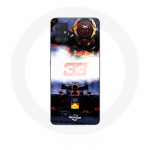 &Uuml;mbris Samsung Galaxy A51 5G Vormel 1 Max Verstappen F1 Driveri jaoks, must punane ja kollane