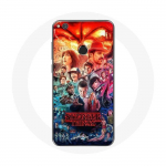 &Uuml;mbris Huawei P8 Lite 2017 jaoks Stranger Things Teaser 4. hooaja plakatitegelaste kunst