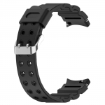 Silikoonist kellarihm Samsung Galaxy Watch 6 / kella 5 40 mm 44 mm randmepaela jaoks kella 4 Classic 42 mm 46 mm / kella 5 Pro jaoks must