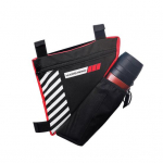 Jalgratta kolmnurkne raami kott pudelihoidjaga, suure mahutavusega t&otilde;mblukuga veekindel lihtsasti paigaldatav jalgrattakott sinine/must