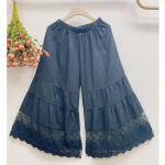 Johnature Summer Mori naiste k&auml;rbitud p&uuml;ksid Vintage lahtised puuvillased pitsid tikandid lahtised &uuml;hev&auml;rvilised mikro laienevad p&uuml;ksid One Size must