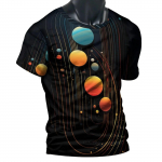 Abstraktsete joontega 3D-prindiga meeste T-s&auml;rgid, suvised &uuml;lisuured vabaaja l&uuml;hikeste varrukatega T-s&auml;rgid, moodsed harajuku t&auml;navariided, O-kaelusega topid S