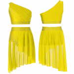 Lastele, t&uuml;drukutele, 2-osaline tantsuriietus, ballettv&otilde;imlemine, trikoo, sportlik k&auml;rbitud topp tutu seelikuga, l&uuml;&uuml;riline tantsukleit 15-16 Years