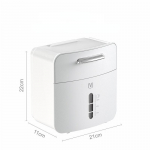 WTEMPO WC salvr&auml;tikukarp veekindel vannituba WC auguvaba seinale riputatav multifunktsionaalne tualettpaberirulli sahtel 21cm*22cm*11cm valge