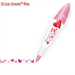 Kawaii korrigeeriv v&ouml;&ouml; Kawaii aksessuaarid T&uuml;drukute k&auml;tekonto Dekoratiivkleebised Marker Pliiats Koolitarbed Kontoritarbed punane
