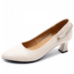 Ehtsast nahast keskmise kontsaga kingad naistele Uued kevadised ja s&uuml;gisesed mitmek&uuml;lgsed veisenahast terava varbaga tikk-kontsad, v&auml;ike suurus 31 naiste kingad 31